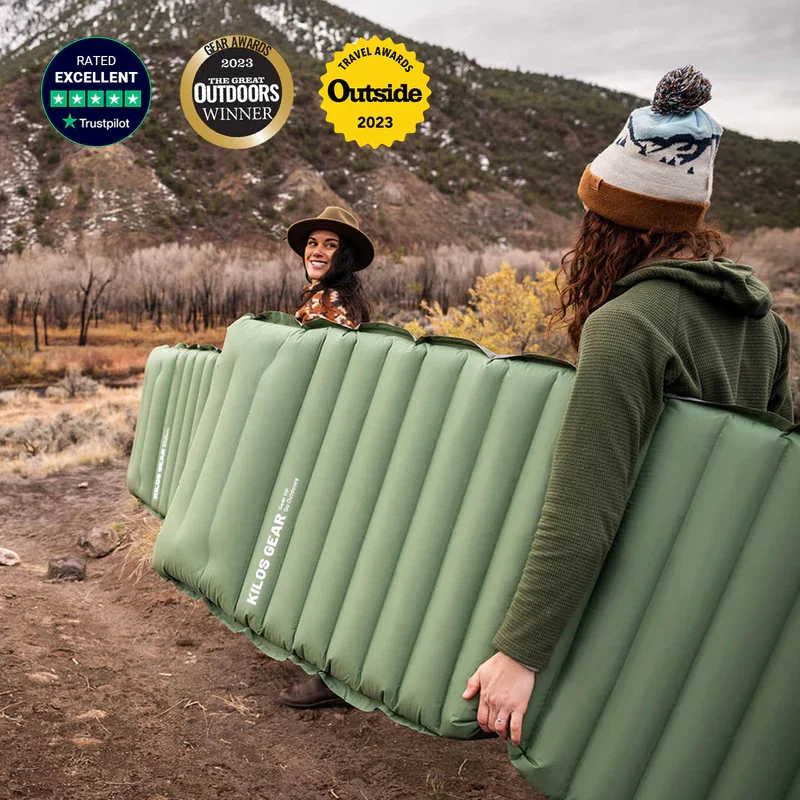 

Outdoor 10cm Thick Sleeping Pad with Pillow Ultralight Inflatable Sleeping Mat for Backpacking Hiking Air Mat Built in Pump