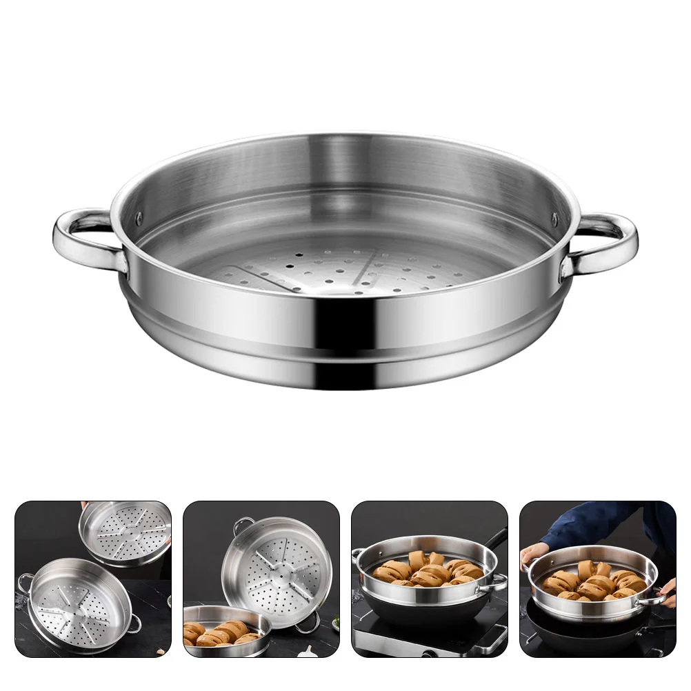 Wok and Steaming Grid (32cm Round Bottom (with Ears)) Basket for Vegetables Rack Steamer Pot Stainless Steel Cook Rice Cooker
Wok and Steaming Grid (32cm Round Bottom (with Ears)) Basket for Vegetables Rack Steamer Pot Stainless Steel Cook Rice Cooker