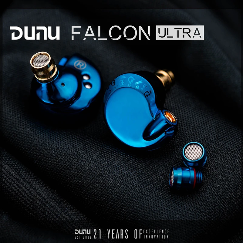 

DUNU FALCON Ultra Hi-Res Audio HIFI Dynamic Driver In-Ear Earphone Wired Earbuds MMCX Detachable cable 3.5mm 4.4mm Headset