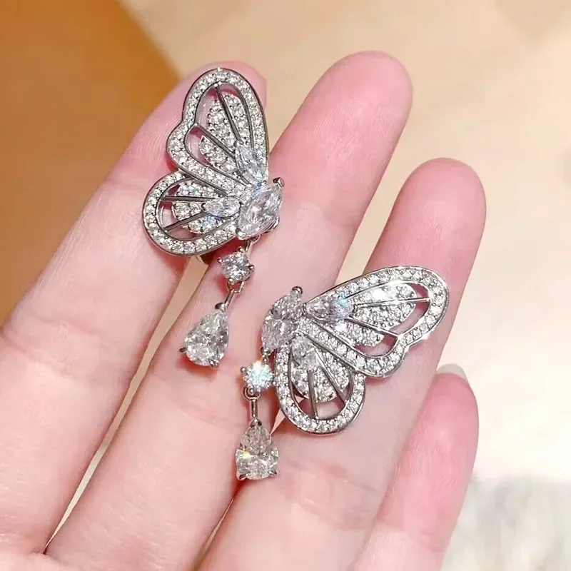 Handmade Moissanite Diamond Dangle Earring Real 925 Sterling Silver Jewelry Engagement Wedding Drop Earrings for Women Gift
Handmade Moissanite Diamond Dangle Earring Real 925 Sterling Silver Jewelry Engagement Wedding Drop Earrings for Women Gift