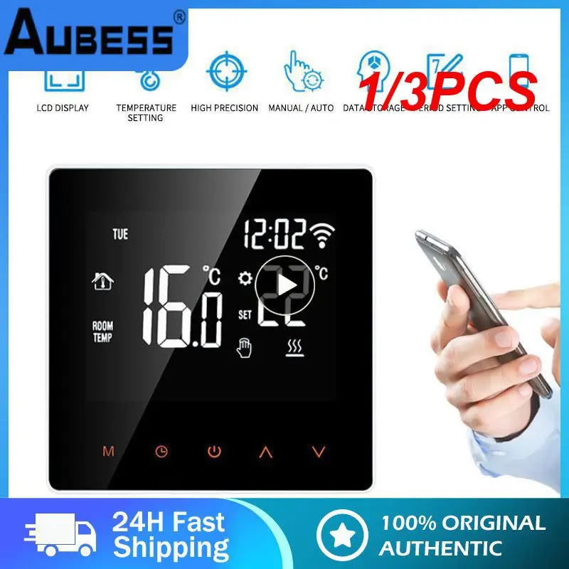 1/3PCS WiFi Smart Thermostat, Electric Floor Heating Water/Gas Boiler Temperature Remote Control for Home,
1/3PCS WiFi Smart Thermostat, Electric Floor Heating Water/Gas Boiler Temperature Remote Control for Home,
