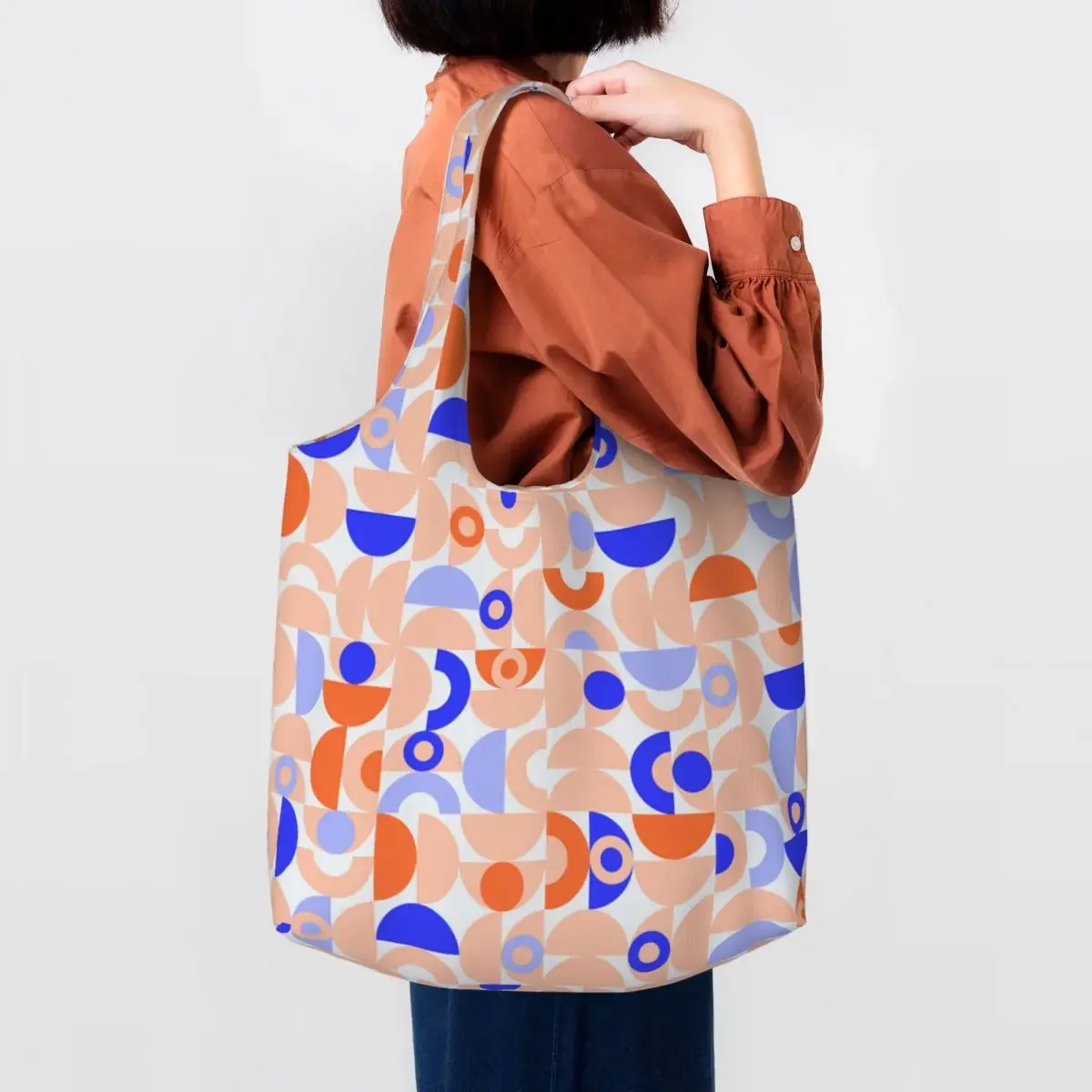 Bauhaus Color Block Geometric Line Modern Groceries Shopping Bags Canvas Shopper Tote Shoulder BagsCapacity Durable Handbag
Bauhaus Color Block Geometric Line Modern Groceries Shopping Bags Canvas Shopper Tote Shoulder BagsCapacity Durable Handbag