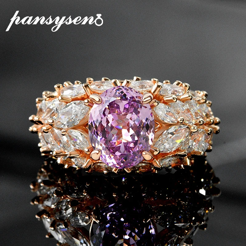 PANSYSEN Sparkling 925 Sterling Silver Oval Cut Sapphire Aquamarine Simulated Moissanite Diamond Wedding Party Ring Fine Jewelry
PANSYSEN Sparkling 925 Sterling Silver Oval Cut Sapphire Aquamarine Simulated Moissanite Diamond Wedding Party Ring Fine Jewelry
