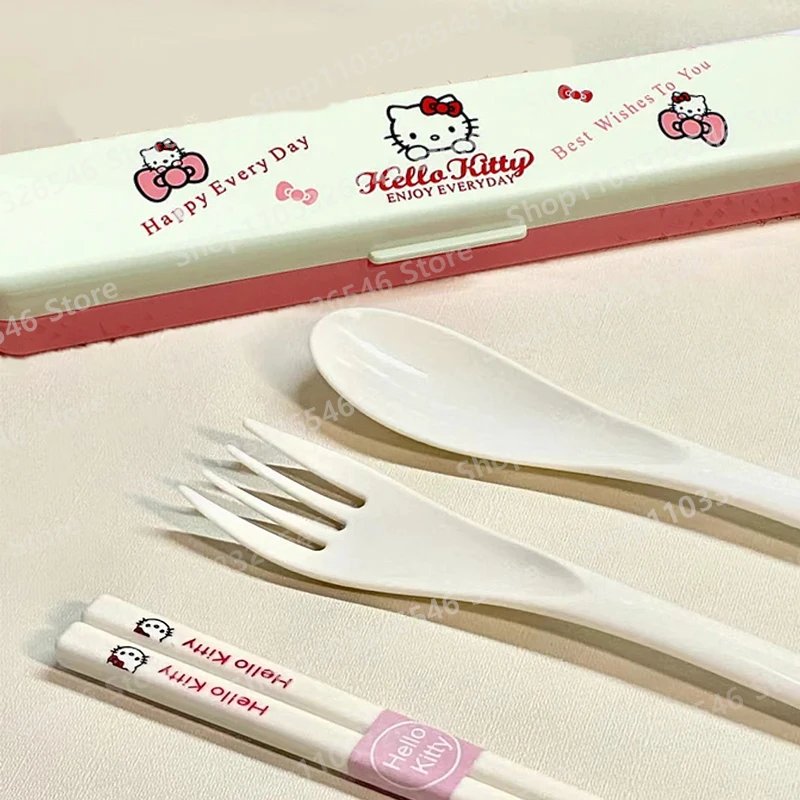 New Hellos Kittys Tableware Travel Portable Resin Tableware Chopsticks Fork Spoon Home Baby Student Chopsticks Spoon Set Gift
New Hellos Kittys Tableware Travel Portable Resin Tableware Chopsticks Fork Spoon Home Baby Student Chopsticks Spoon Set Gift