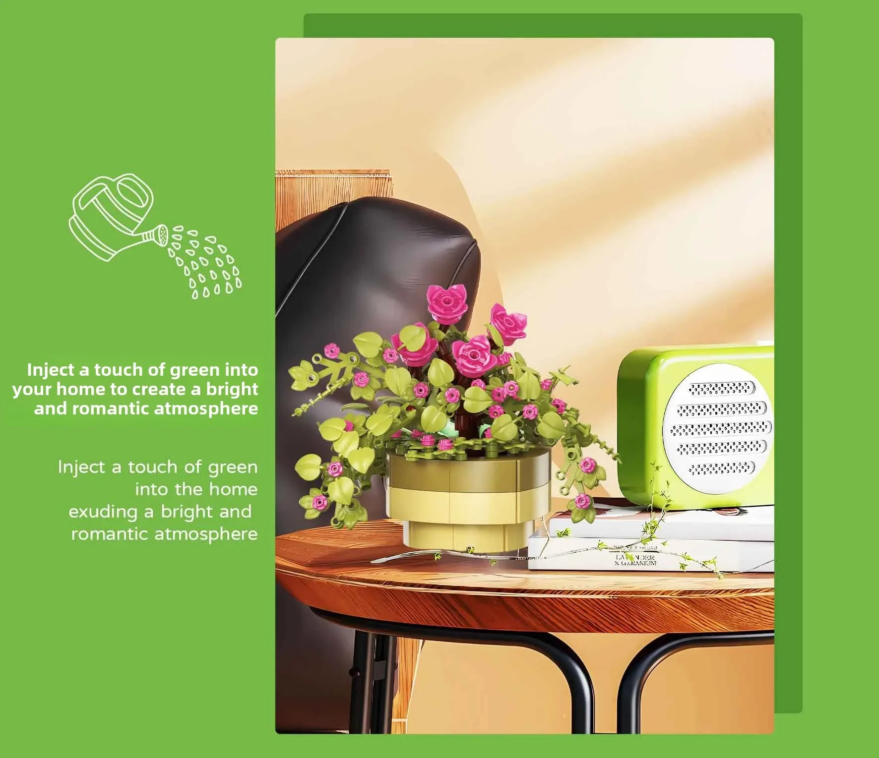 1456PCS Potted Plant Set Building Blocks Eternal Succulent Plant Model Bricks Desktop Decoration Diy Toys For Kids Holiday Gifts 1456PCS Potted Plant Set Building Blocks Eternal Succulent Plant Model Bricks Desktop Decoration Diy Toys For Kids Holiday Gifts