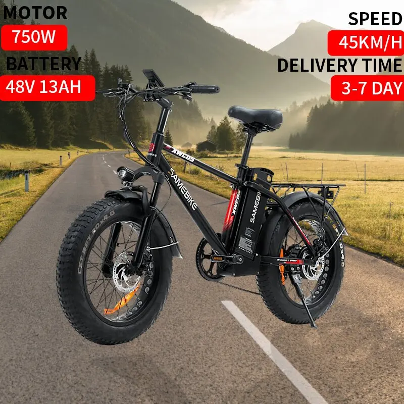 Electric Bike 750W Motor 48V13Ah Battery Electric Bicycle Max Speed 35KM/H 80KM 20*4.0 Inch Fat Tire Electric Bike
Electric Bike 750W Motor 48V13Ah Battery Electric Bicycle Max Speed 35KM/H 80KM 20*4.0 Inch Fat Tire Electric Bike
