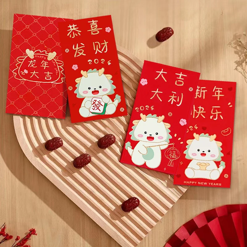 6Pcs Spring Festival Red Envelopes The Year Of Dragon Luck Money Envelopes Lucky Money Bless Pocket Chinese New Year Decoration
6Pcs Spring Festival Red Envelopes The Year Of Dragon Luck Money Envelopes Lucky Money Bless Pocket Chinese New Year Decoration
