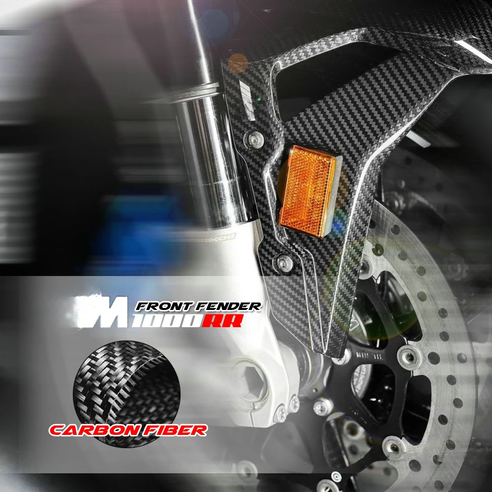 

Motorcycle Carbon Fiber Front Fender Mudguard Hugger Fairing Guard Cover Cover for BMW S1000RR M1000RR 2019-2022 2021 2020