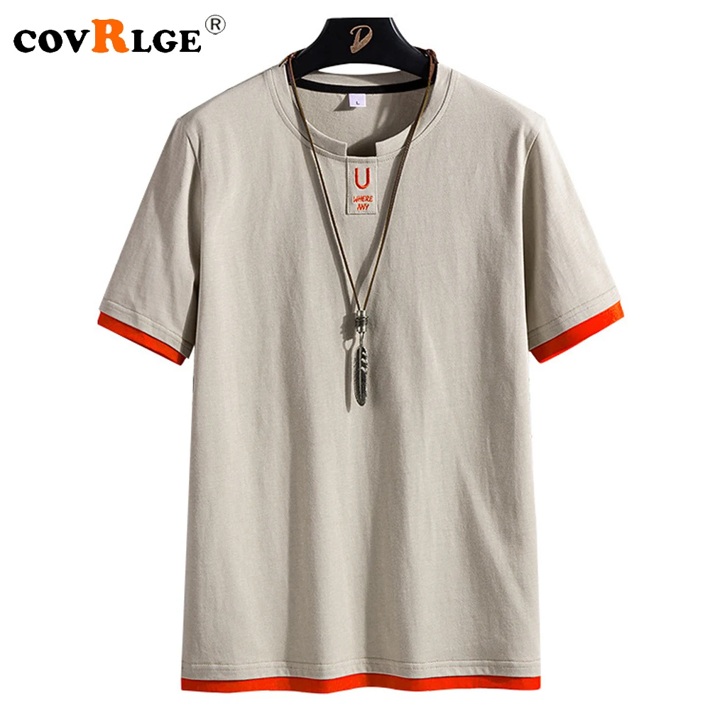 Covrlge Summer Men Casual T-shirt Loose Patchwork Short-sleeved Harajuku Tees Fashion Men's Streetwear Fitness T Shirt 5 Colour
Covrlge Summer Men Casual T-shirt Loose Patchwork Short-sleeved Harajuku Tees Fashion Men's Streetwear Fitness T Shirt 5 Colour