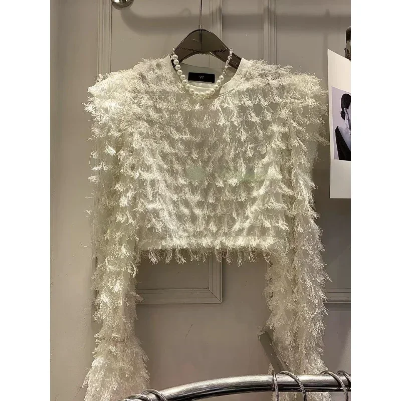 Long Sleeve Fashion Tassel Blouse Women Korean Autumn New Sweet Round Neck Shirts Puff Sleeve Blusa Feminina Crop Top
Long Sleeve Fashion Tassel Blouse Women Korean Autumn New Sweet Round Neck Shirts Puff Sleeve Blusa Feminina Crop Top