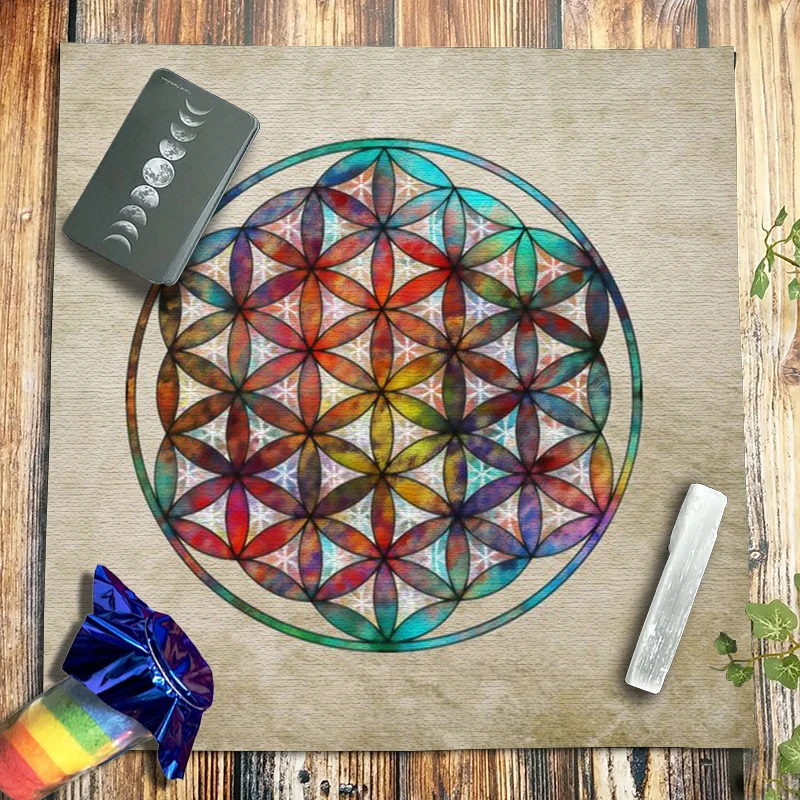 Watercolor Flower of Life Tarot Tablecloth Velvet Divination Altar Cloth Pagan Witchcraft Astrology Oracle Card Pads 49x49CM
Watercolor Flower of Life Tarot Tablecloth Velvet Divination Altar Cloth Pagan Witchcraft Astrology Oracle Card Pads 49x49CM