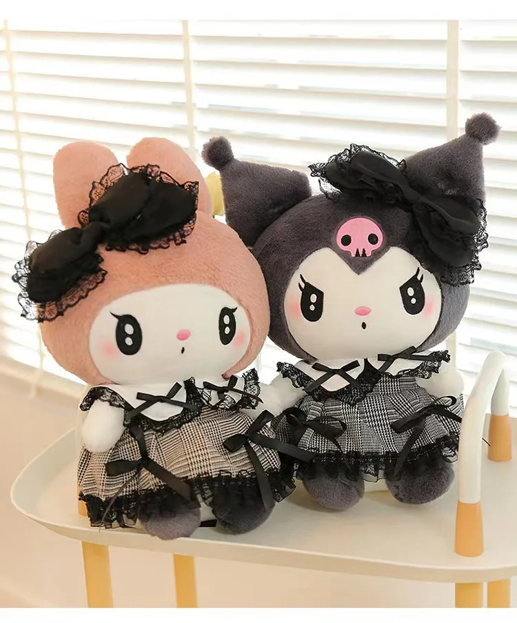 

New Diablo Sanrio Kuromi Plush Toy Melody Cute and Funny Catching Machine Doll Couple Valentine's Day Birthday Gift