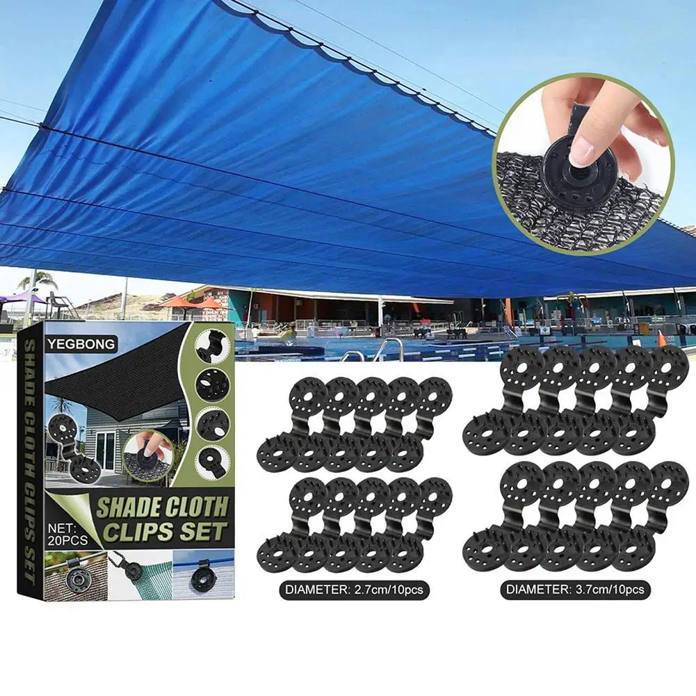 20Pcs Shade Cloth Clips Set Greenhouse Plastic Sunshade Clips Net Cloth Clamp for Garden Anti Bird Netting UV Resistant Shade
20Pcs Shade Cloth Clips Set Greenhouse Plastic Sunshade Clips Net Cloth Clamp for Garden Anti Bird Netting UV Resistant Shade
