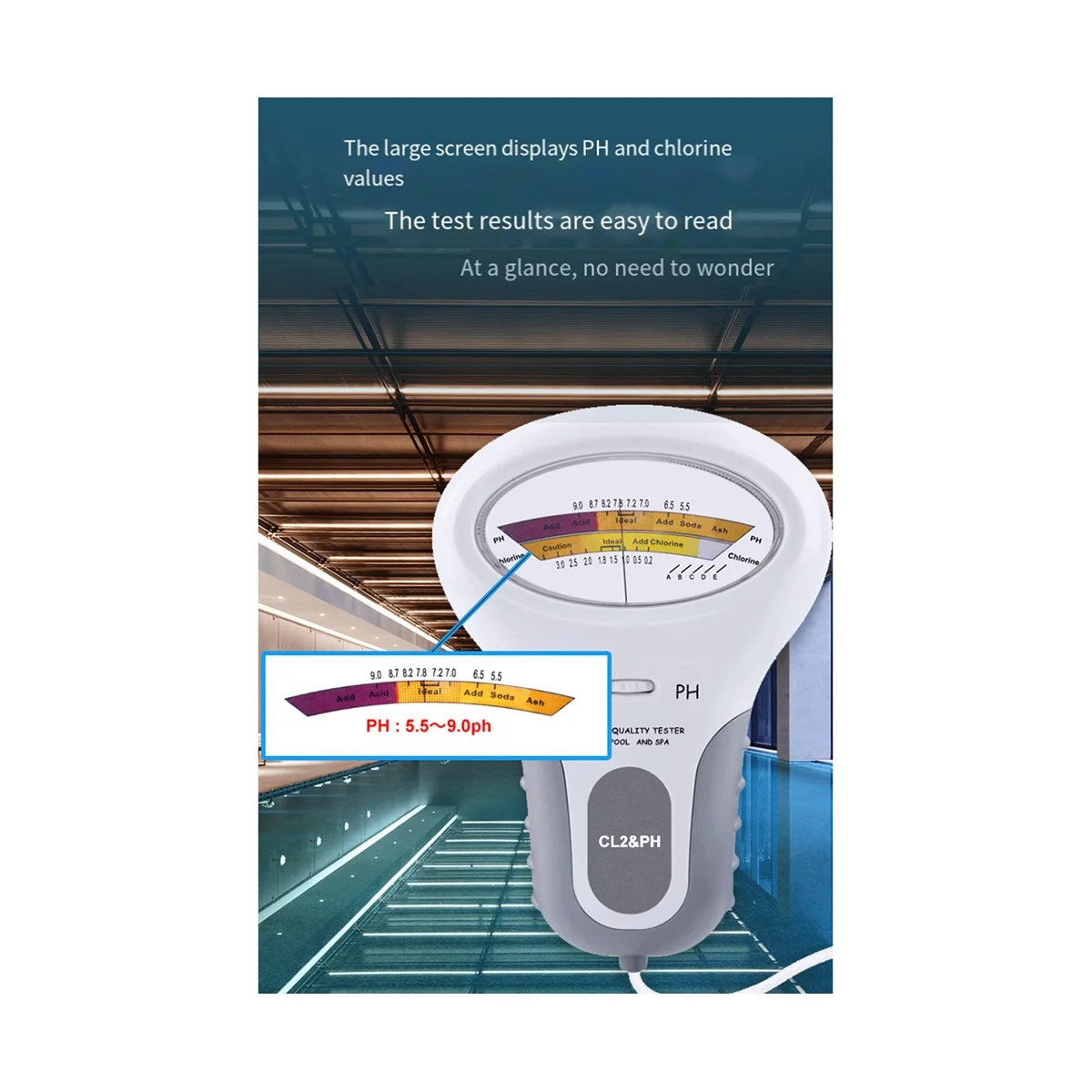 Nuclear Radiation Water Quality Detector Portable Analyzer Monitors Drinking Water Pure Water Chlorine PH Value Tester
Nuclear Radiation Water Quality Detector Portable Analyzer Monitors Drinking Water Pure Water Chlorine PH Value Tester
