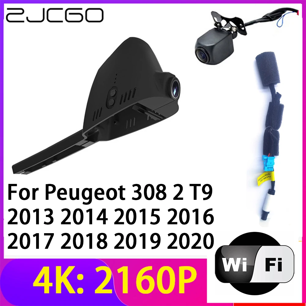 ZJCGO 4K 2160P Dash Cam Car DVR Camera 2 Lens Recorder Wifi Night Vision for Peugeot 308 2 T9 2013~2020
ZJCGO 4K 2160P Dash Cam Car DVR Camera 2 Lens Recorder Wifi Night Vision for Peugeot 308 2 T9 2013~2020