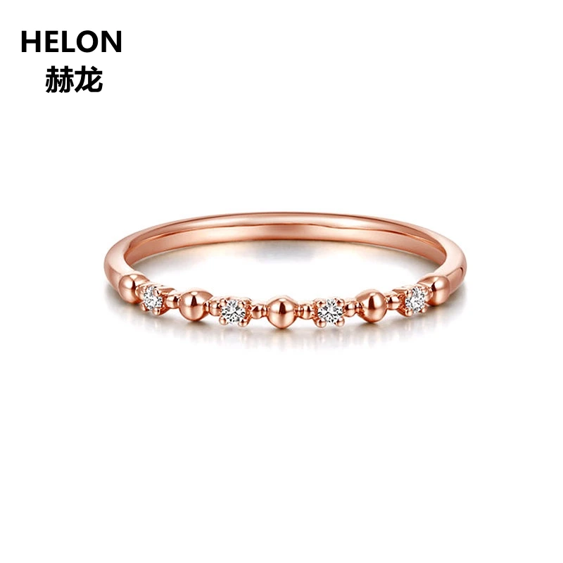 

Женское Обручальное кольцо из розового золота с натуральными бриллиантами