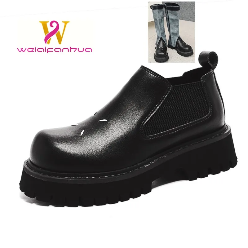 Marton Boots Women's 2023 New Spring Autumn Women's Fashion Genuine Leather Denim High Boots Thick Soled Zeng High Casual Boots
Marton Boots Women's 2023 New Spring Autumn Women's Fashion Genuine Leather Denim High Boots Thick Soled Zeng High Casual Boots