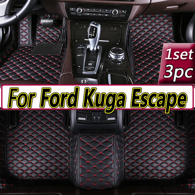 Кожаные автомобильные коврики для Ford Kuga Escape Facelift 2019 2018 2017 2016 2015 2014, коврики, накладки, аксессуары для интерьера 
Кожаные автомобильные коврики для Ford Kuga Escape Facelift 2019 2018 2017 2016 2015 2014, коврики, накладки, аксессуары для интерьера