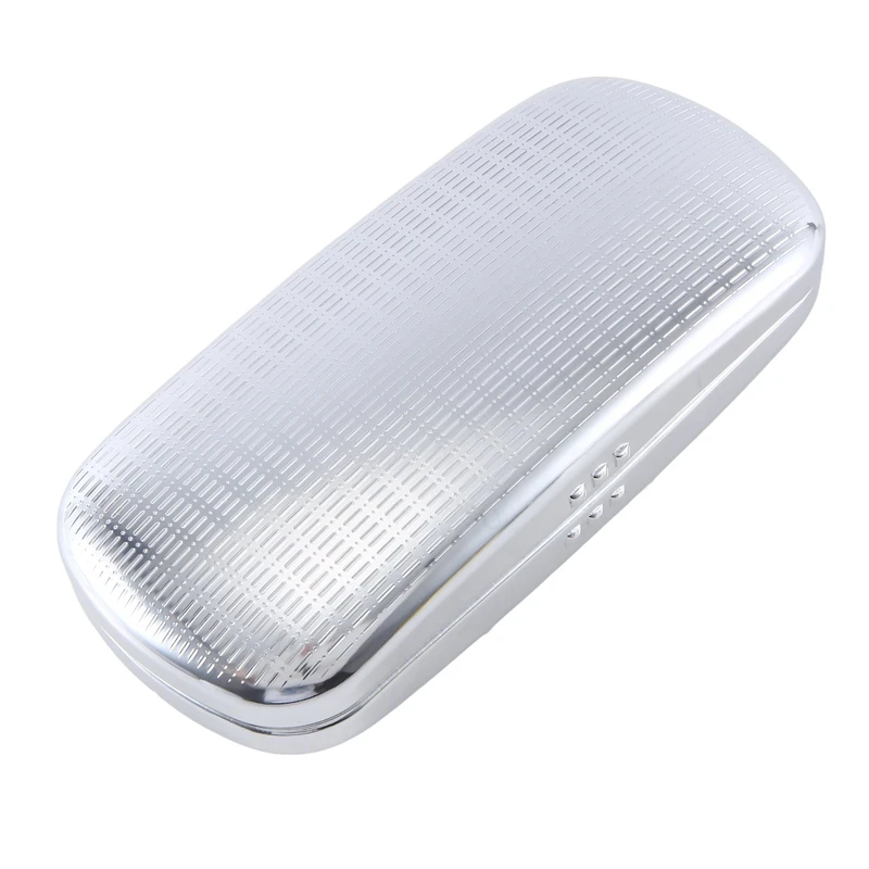 

Glasses Case, Aluminum Hard Shell Eyeglasses Case Myopia Glasses Case Striped Spectacles Box Black Lining