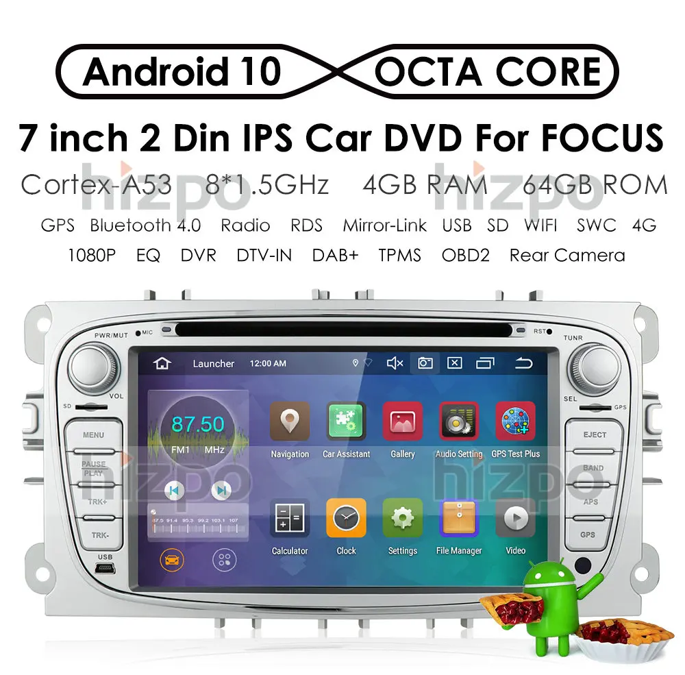Octa Core 4G + 64G Android 10 Car DVD Radio for FORD Focus S-MAX C-MAX Mondeo Galaxy Kuga Stereo Multimedia Player GPS
Octa Core 4G + 64G Android 10 Car DVD Radio for FORD Focus S-MAX C-MAX Mondeo Galaxy Kuga Stereo Multimedia Player GPS