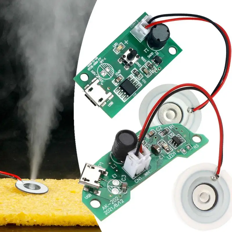 USB Mini Humidifier DIY Kits Mist Maker And Driver Circuit Board Fogger Atomization Film Atomizer Sheet Oscillating Ultrasonic
USB Mini Humidifier DIY Kits Mist Maker And Driver Circuit Board Fogger Atomization Film Atomizer Sheet Oscillating Ultrasonic