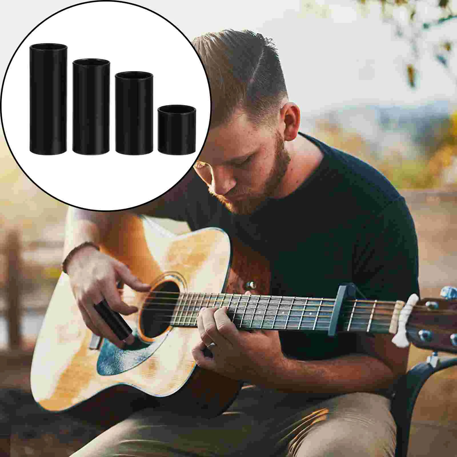 1 Set/4pcs Useful Guitar Slide Bar Finger Cover Professional Guitar Slides
1 Set/4pcs Useful Guitar Slide Bar Finger Cover Professional Guitar Slides