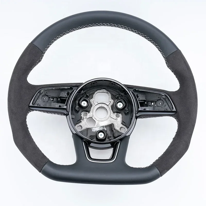 

Sports Leather Audi Steering Wheel Fit For Audi A1 A3 A4 B9 A5 A6 A7 C7 Q5 S5 S9 Car Steering Wheel