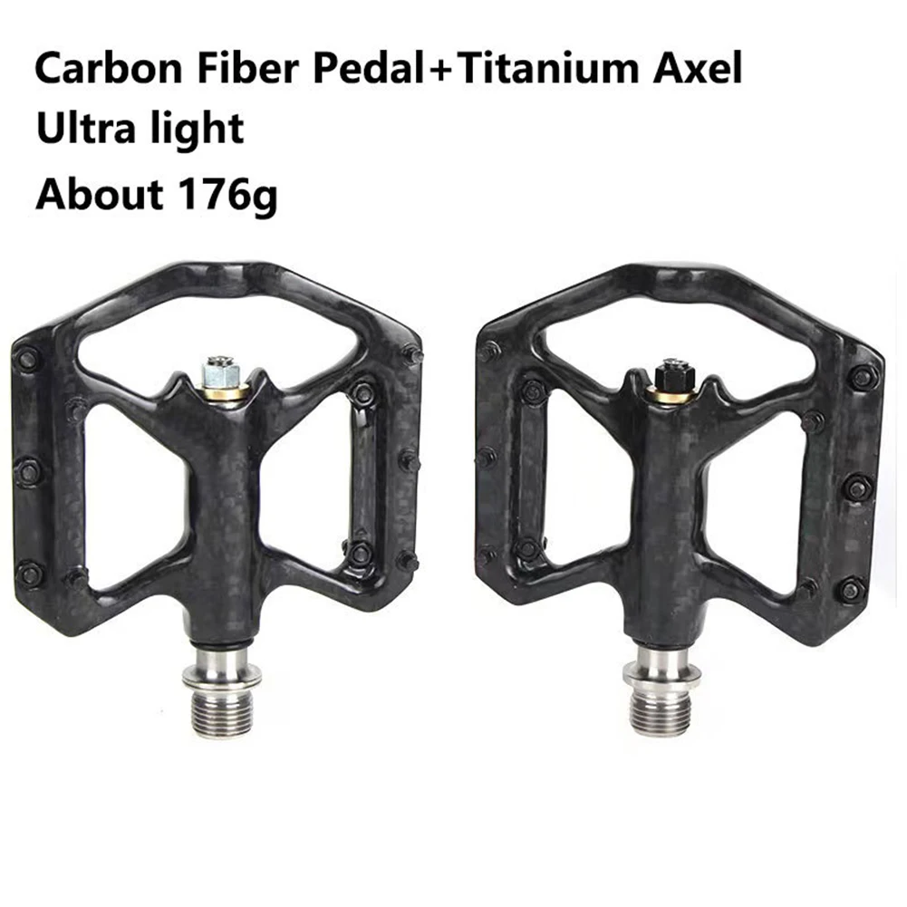 1 Pair Bicycle Carbon Fiber Pedal Titanium Alloy Pedal 3 Bearings With Anti-slip Nails MTB Road Bike Accessories
1 Pair Bicycle Carbon Fiber Pedal Titanium Alloy Pedal 3 Bearings With Anti-slip Nails MTB Road Bike Accessories