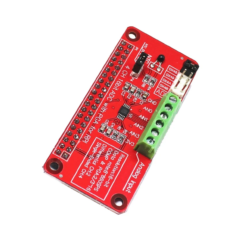 

Top Deals Module 3.3V Ads1115 Adc For Raspberry Pi 3/2/B+/I2C Rpi Ads1115 Adc Analog To Digital Converter For Arduino