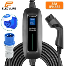 Electric Vehicle charger Portable EV Charger Type 2 Switchable 8/16/24/32A CEE Plug Charging Box IEC 62196-2 EVSE for Kia
Electric Vehicle charger Portable EV Charger Type 2 Switchable 8/16/24/32A CEE Plug Charging Box IEC 62196-2 EVSE for Kia