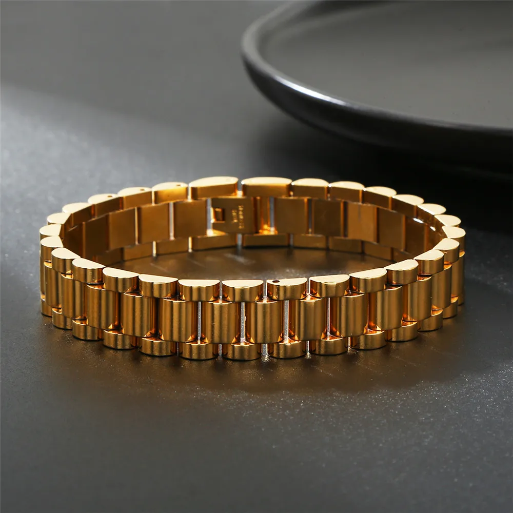 Mens Bracelet Classic Stainless Steel chain Bracelets 12mm Male Gold Color Wristbands Hip Hop Rapper Men Bracelet Jewellery
Mens Bracelet Classic Stainless Steel chain Bracelets 12mm Male Gold Color Wristbands Hip Hop Rapper Men Bracelet Jewellery