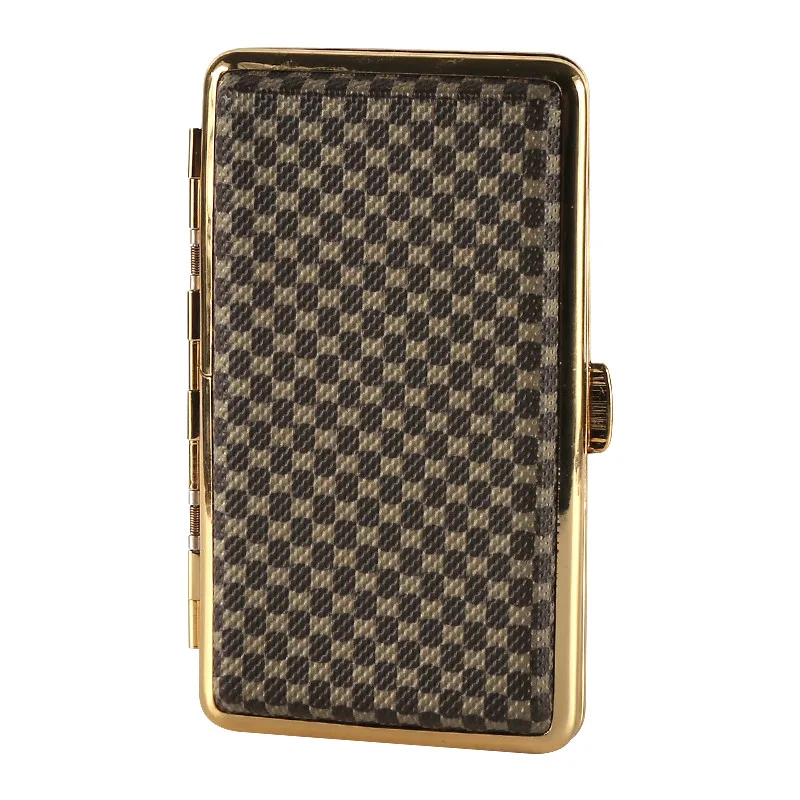 Antique Bronze Pu Leather Cigarette Case 18pcs Capacity Flip Open Traveling Portable Metal Cigarette Container Box Holder
Antique Bronze Pu Leather Cigarette Case 18pcs Capacity Flip Open Traveling Portable Metal Cigarette Container Box Holder