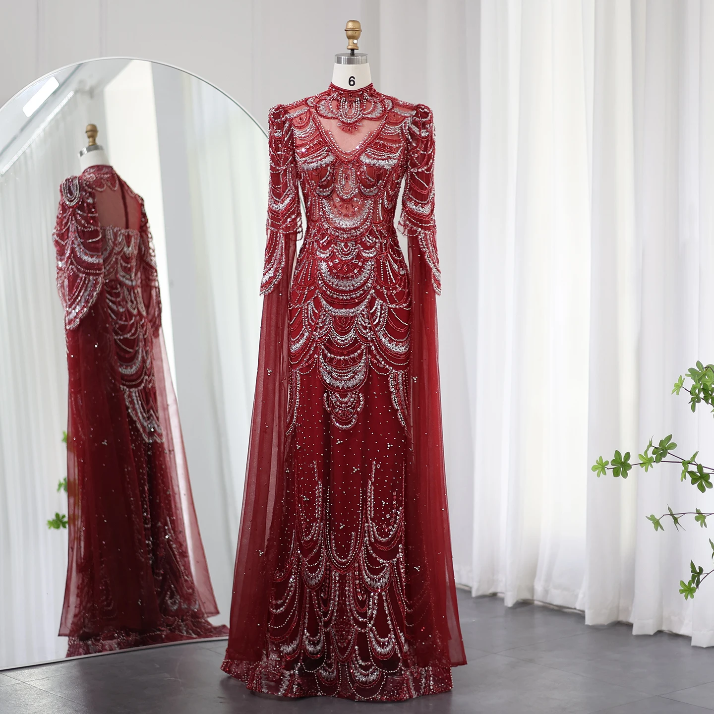 Green Luxury Dubai Mermaid Evening Dresses with Cape Sleeves Arabic Muslim Women Wedding Party Gowns Plus Size 18 Mallzona Sdcfa4688c55740b997f1c67522abde65r Green Luxury Dubai Mermaid Evening Dresses with Cape Sleeves Arabic Muslim Women Wedding Party Gowns Plus Size Mallzona