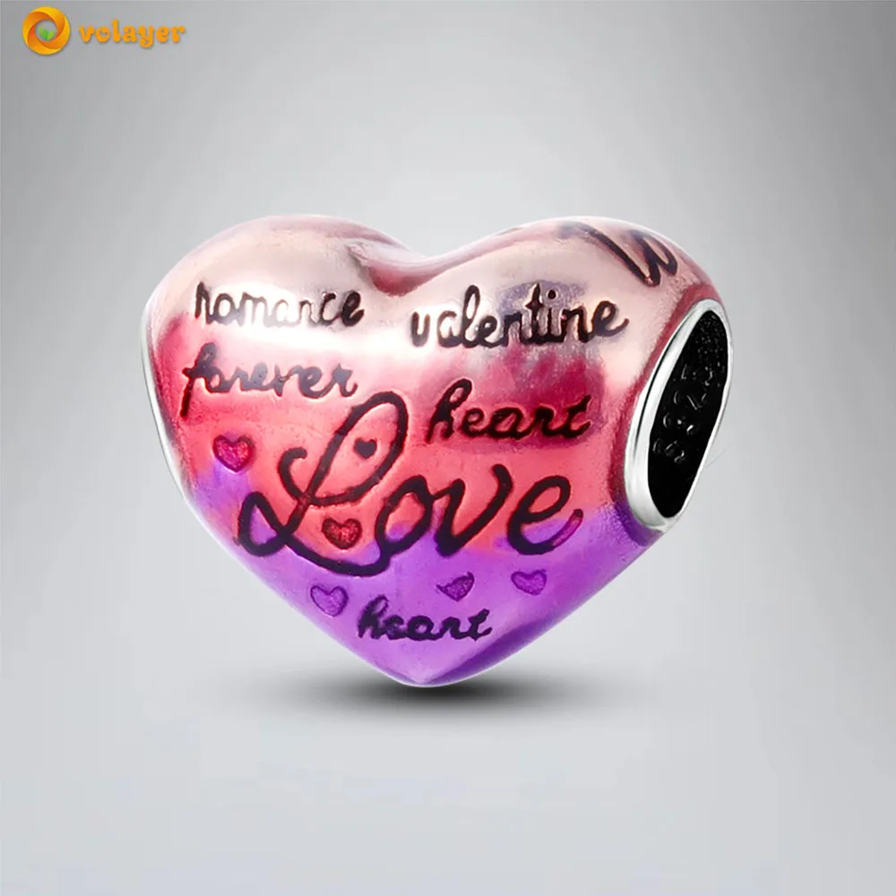 Volayer 925 Sterling Silver Bead Words of Love Charm fit Original Pandora Bracelets for Women DIY Jewelry Free Shipping
Volayer 925 Sterling Silver Bead Words of Love Charm fit Original Pandora Bracelets for Women DIY Jewelry Free Shipping