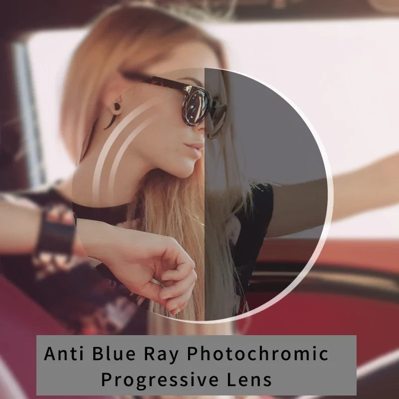 Anti Blue Light Rays Photochromic Progressive Lens Grey Color and Brown Color Transition optical Lens for Myopia Prescription 
Anti Blue Light Rays Photochromic Progressive Lens Grey Color and Brown Color Transition optical Lens for Myopia Prescription