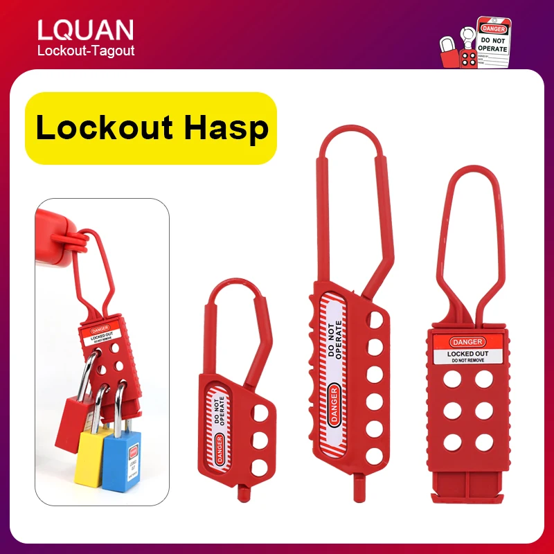 LQUAN Lockout Hasp Nylon Non-conductive Lockout Hasp Safety 6 Holes Or 3 Holes Padlocks
LQUAN Lockout Hasp Nylon Non-conductive Lockout Hasp Safety 6 Holes Or 3 Holes Padlocks