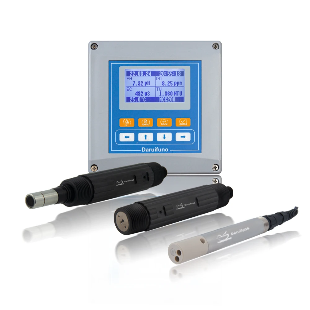 High Quality PH EC DO TU Multiparamete Water Quality Meter for Water Treatment
High Quality PH EC DO TU Multiparamete Water Quality Meter for Water Treatment