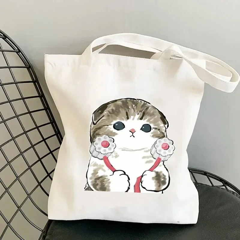 Cute Cat Print Tote Bag - Large Capacity Shopping Bag 12 Sdd02fa5ecef24afba2aa821b06a58fa2o