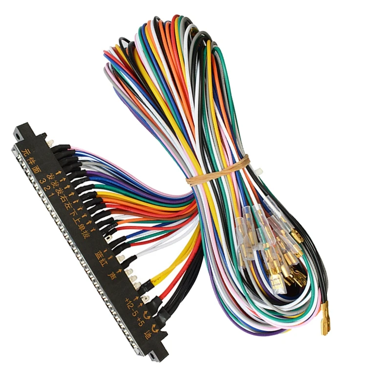 Jamma 28-контактный аркадный кабель жгут джойстик соединитель для видео аркадных игр коробка аркадных игр (4.8Pin)