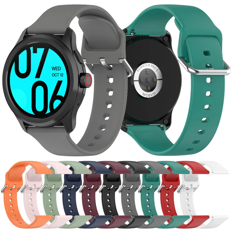Replacement 24mm Silicone Strap For Ticwatch Pro 5 Smart Watch Band For iTOUCH AIR3 Wristband Smartwatch Accessories Bracelets
Replacement 24mm Silicone Strap For Ticwatch Pro 5 Smart Watch Band For iTOUCH AIR3 Wristband Smartwatch Accessories Bracelets