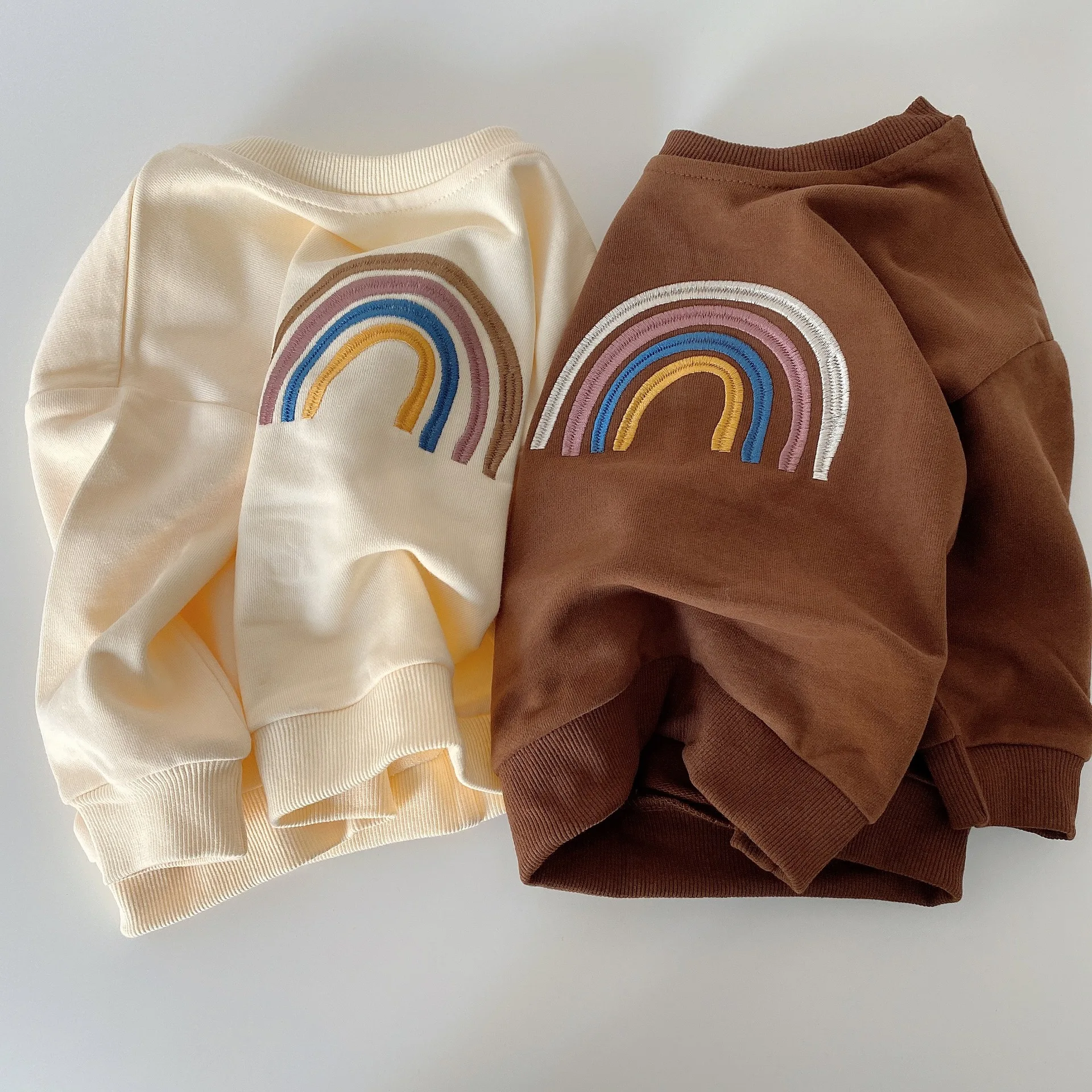 Autumn Winter Ins Style Baby Embroidery Rainbow Long Sleeves Tees Girl Kid Loose Simple Casual T-shirt Boy Children Cotton Tops
Autumn Winter Ins Style Baby Embroidery Rainbow Long Sleeves Tees Girl Kid Loose Simple Casual T-shirt Boy Children Cotton Tops
