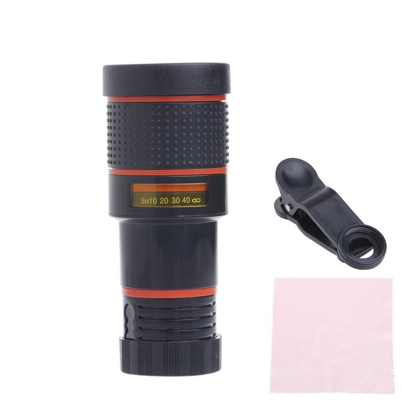 

Mini Telephoto Phone Lens 12X Optical Zoom Suitable for Most Types of Mobile Phones for Travel Watching Drop Shipping