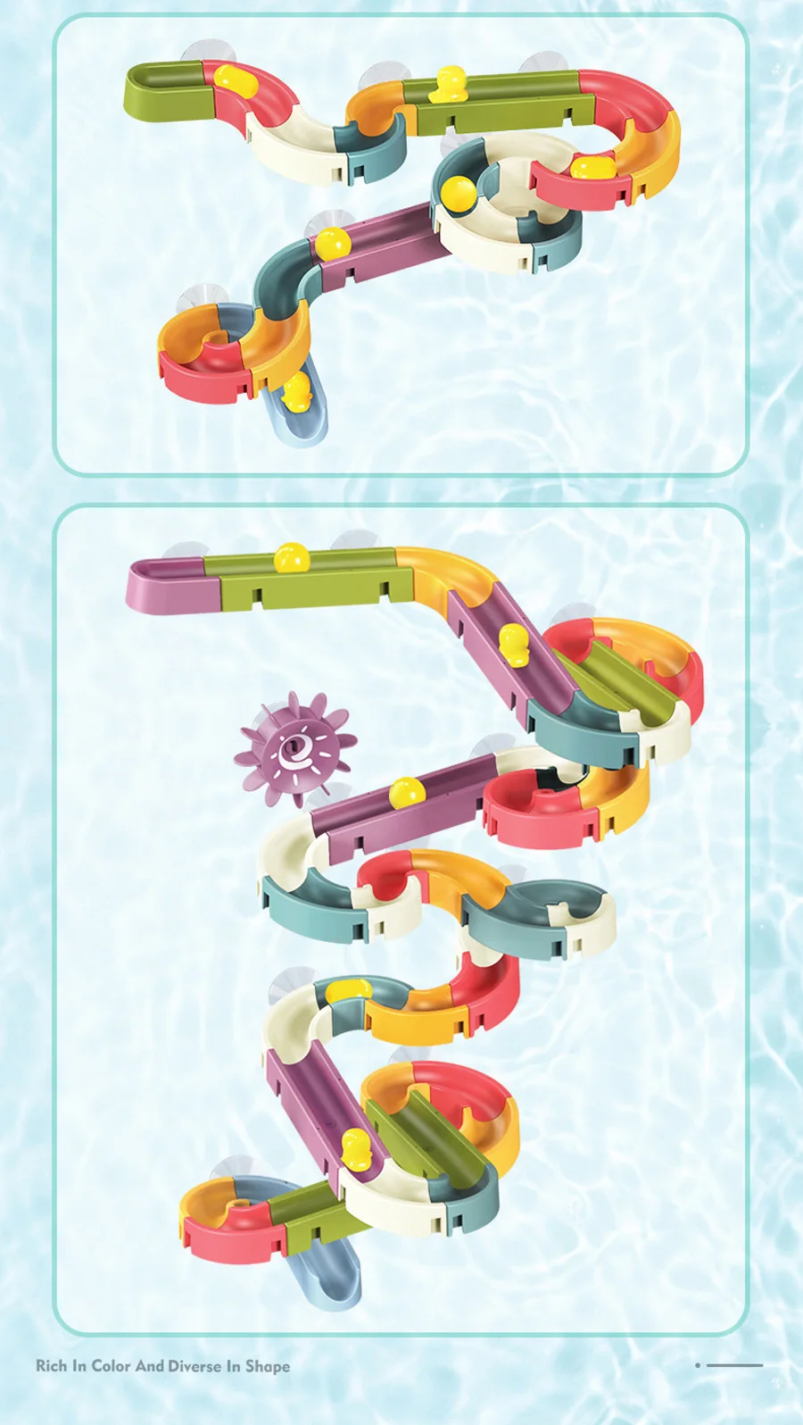 Assembling Track Ball Slide Baby Suction Cup Kids DIY Bath Toy Bathroom Bathtub Pool Shower Toy Set Water Games Children's Toys Assembling Track Ball Slide Baby Suction Cup Kids DIY Bath Toy Bathroom Bathtub Pool Shower Toy Set Water Games Children's Toys
