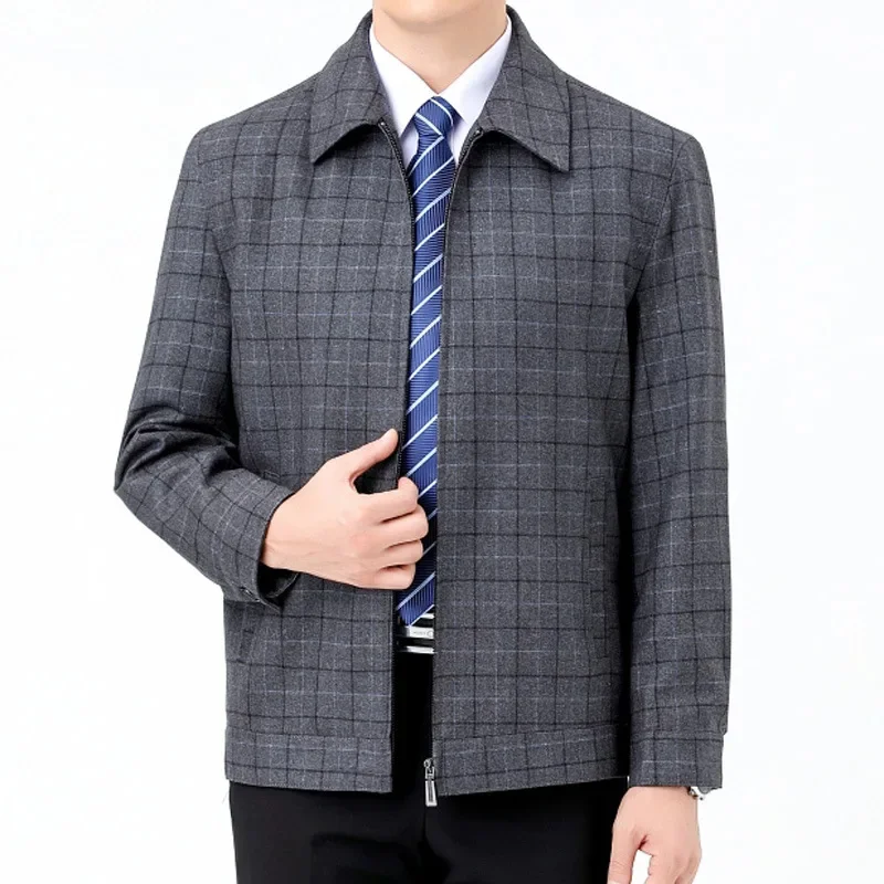 Spring New In Jackets and Coats Men Plaid Thickened Outwear Male Business Casual Coat Lapel Tops Mens Jacket Veste Homme FCY4565
Spring New In Jackets and Coats Men Plaid Thickened Outwear Male Business Casual Coat Lapel Tops Mens Jacket Veste Homme FCY4565