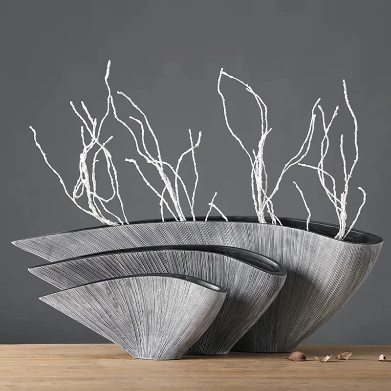 Nordic Fan-shaped Resin Vase Model Room, Soft Decoration, Hotel Home, Living Room Decorations
Nordic Fan-shaped Resin Vase Model Room, Soft Decoration, Hotel Home, Living Room Decorations