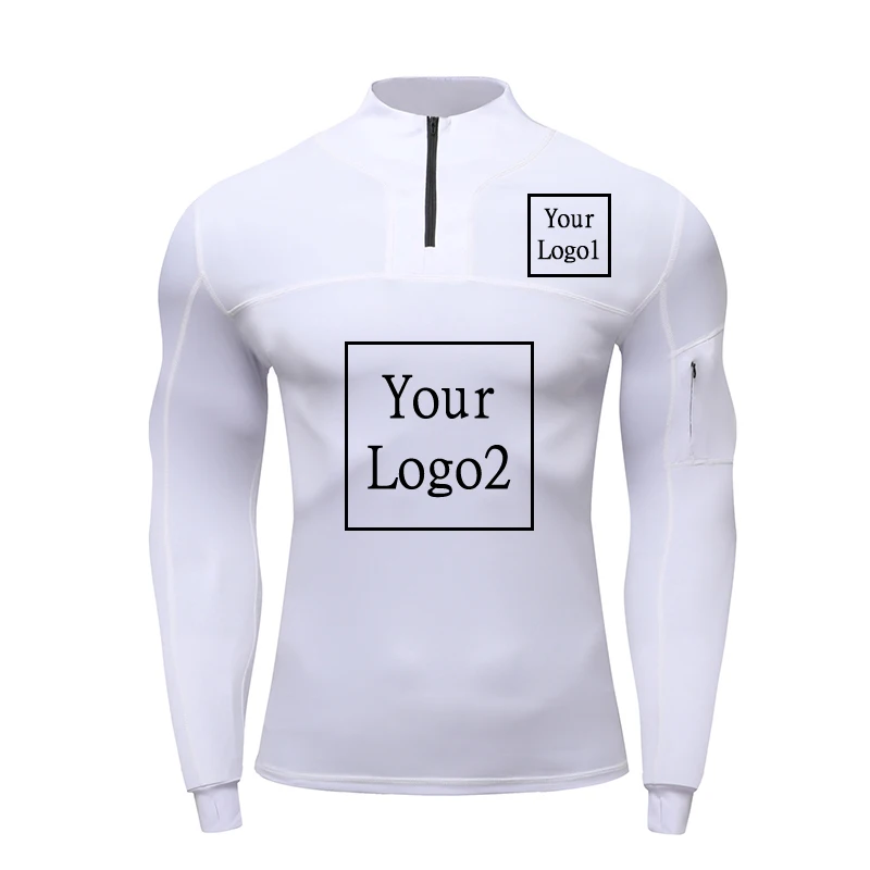 

Custom Logo Fitness Sweatshirt Training and Exercise Clothes Sports for Men Gym T-shirt Man Sweat Suit Compression Shirts Men