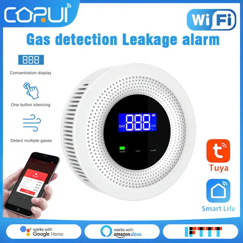 CORUI Tuya Wifi Natural Gas Sensor Combustible Household Smart LPG Gas Alarm Detector Leakage Sensor Fire Safety Smart Home
CORUI Tuya Wifi Natural Gas Sensor Combustible Household Smart LPG Gas Alarm Detector Leakage Sensor Fire Safety Smart Home
