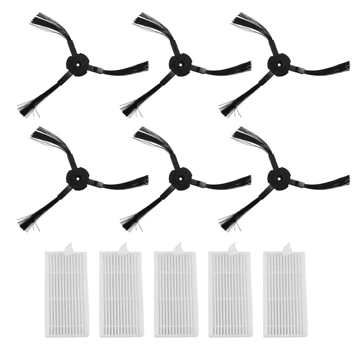 

6X Side Brush +5X Filter for Lidl SilverCrest SSR 3000 A1 Robotic Vacuum Cleaner Accessories Vacuum Cleaner Replacement