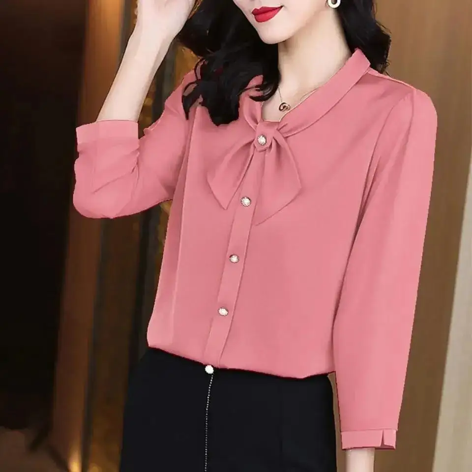 Nine Quarter Sleeved Shirt for Women in Spring 2023 Foreign Style, Age Reducing Large Size Women's Versatile Leisure Female Tops
Nine Quarter Sleeved Shirt for Women in Spring 2023 Foreign Style, Age Reducing Large Size Women's Versatile Leisure Female Tops