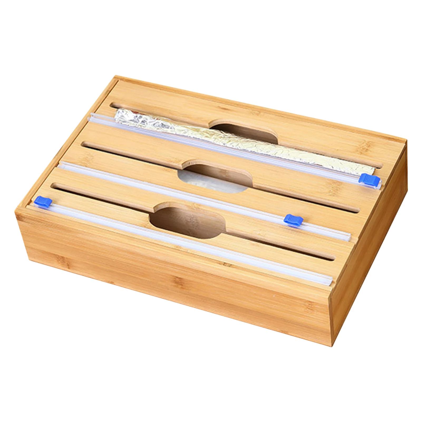 Stretch Film Dispenser Cling Film Organizer With Sliding Cutter Wax Paper Holders For Kitchen Utensils
Stretch Film Dispenser Cling Film Organizer With Sliding Cutter Wax Paper Holders For Kitchen Utensils
